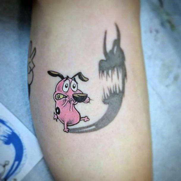 Top 100 Best Courage The Cowardly Dog Tattoos For Women - Design Ideas