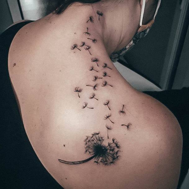 Tattoo Ideas Womens Dandelion Design