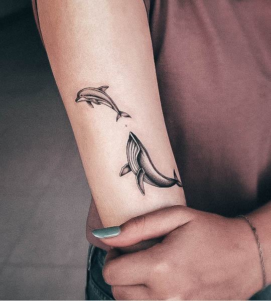 Tattoo Ideas Womens Dolphin Design