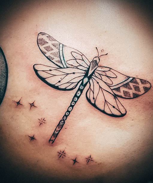 Tattoo Ideas Womens Dragonfly Design