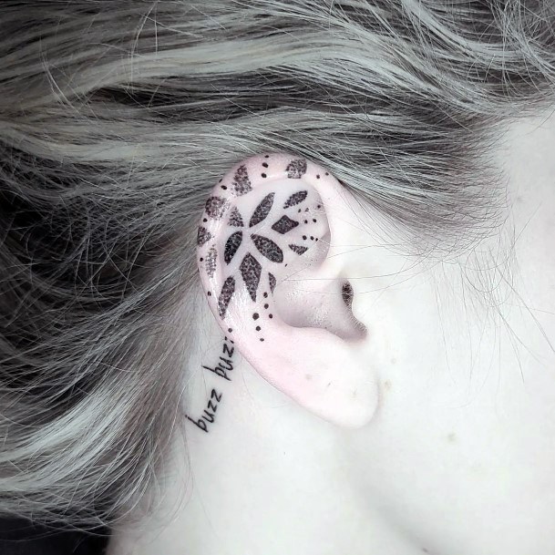 Tattoo Ideas Womens Ear Design