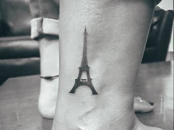 Tattoo Ideas Womens Eiffel Tower Design