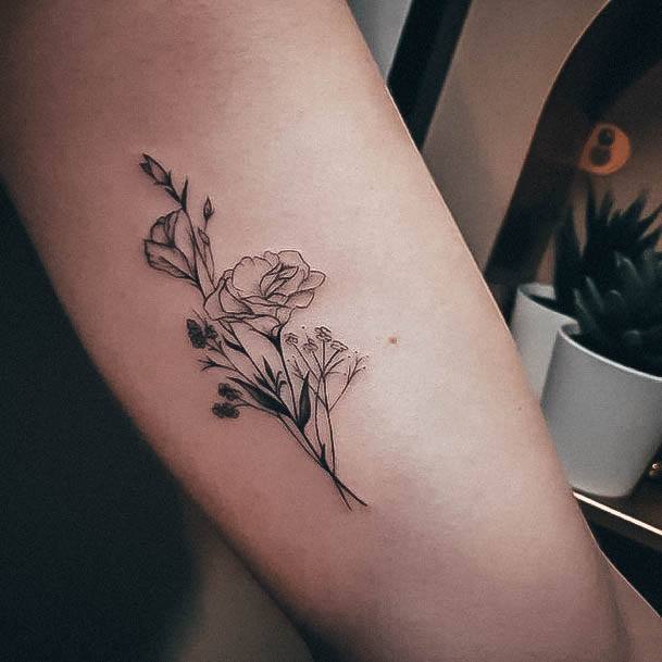 Tattoo Ideas Womens Fine Line Design