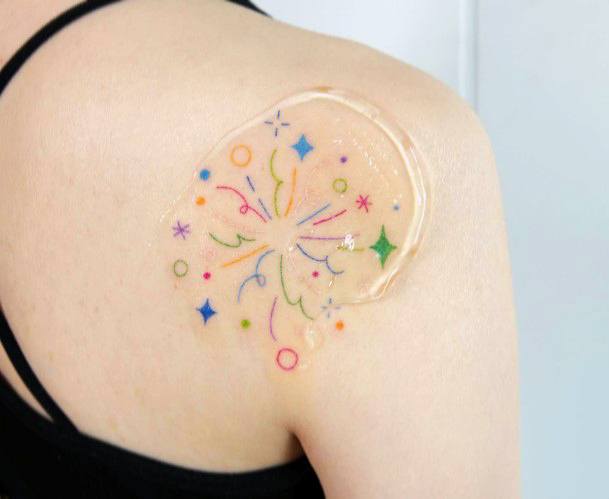 Tattoo Ideas Womens Fireworks Design
