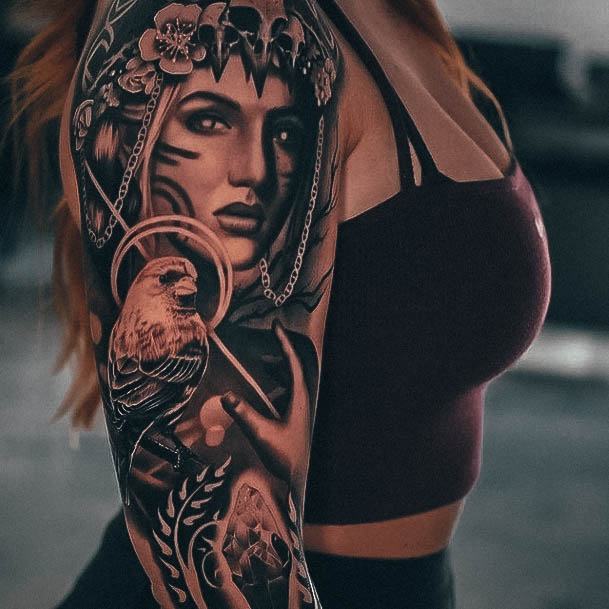 Tattoo Ideas Womens Full Sleeve Design