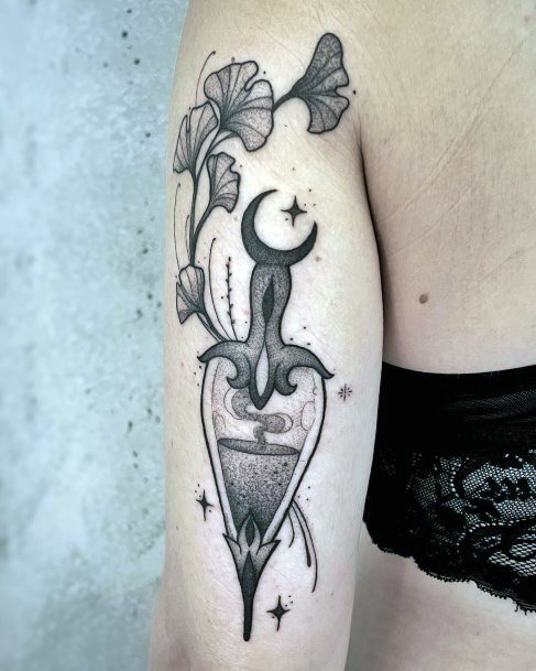 Tattoo Ideas Womens Ginkgo Design