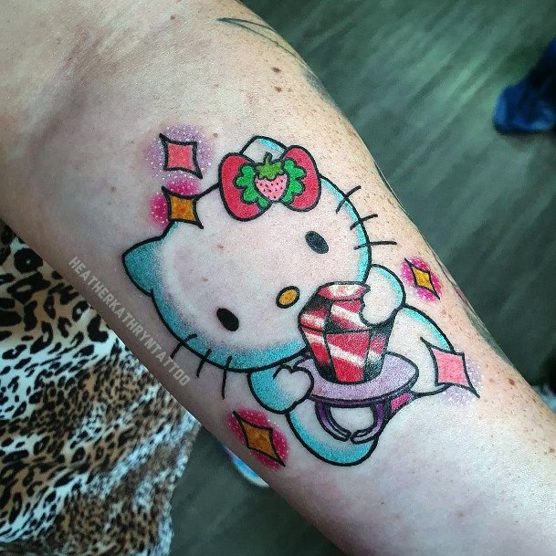 Tattoo Ideas Womens Hello Kitty Design