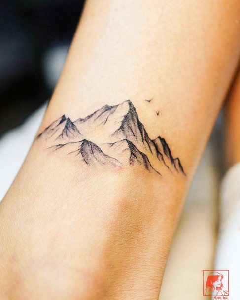 Tattoo Ideas Womens Hiking Design