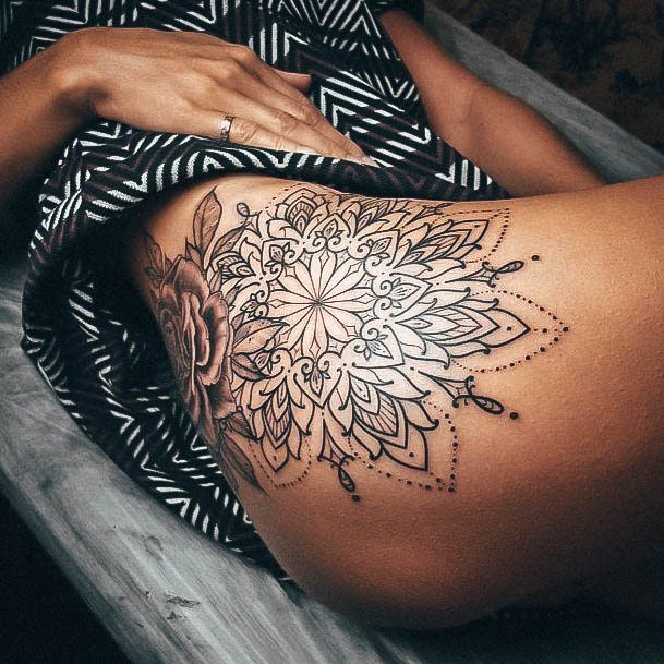 Tattoo Ideas Womens Hip Design