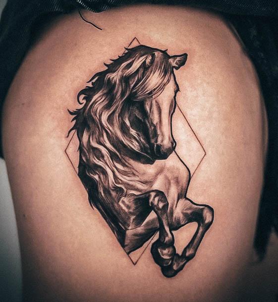 Tattoo Ideas Womens Horse Design