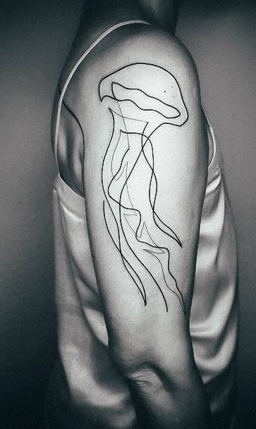 Tattoo Ideas Womens Jellyfish Design