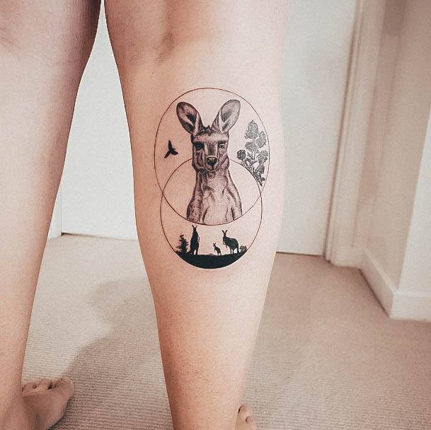 Tattoo Ideas Womens Kangaroo Design