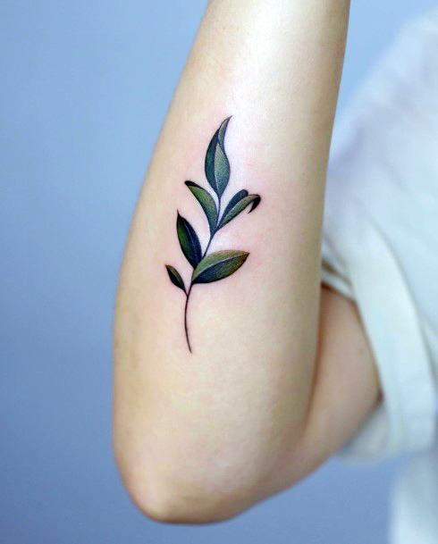 Tattoo Ideas Womens Leaf Design
