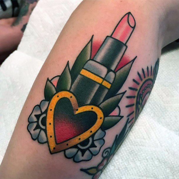 Tattoo Ideas Womens Lipstick Design