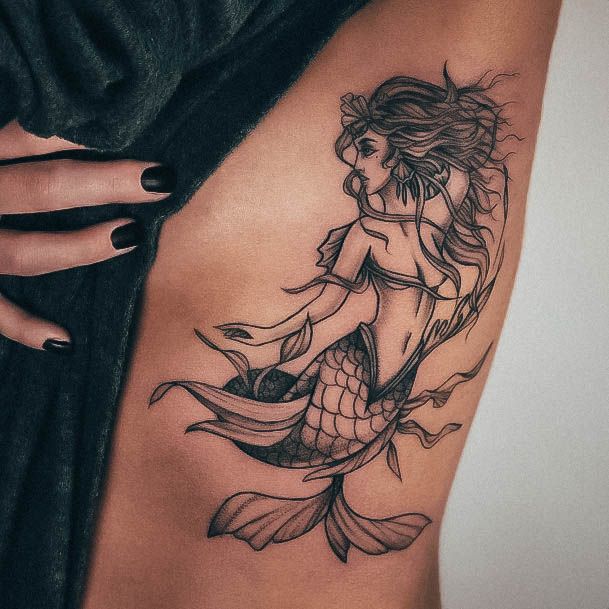 Tattoo Ideas Womens Mermaid Design