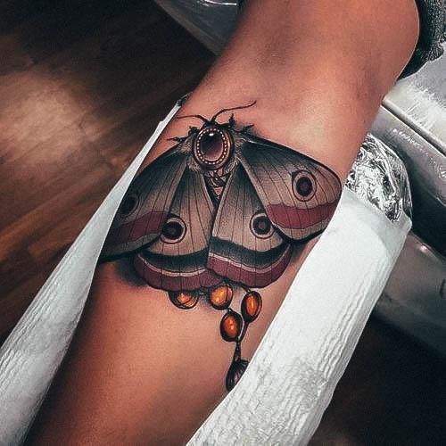 Tattoo Ideas Womens Moth Design