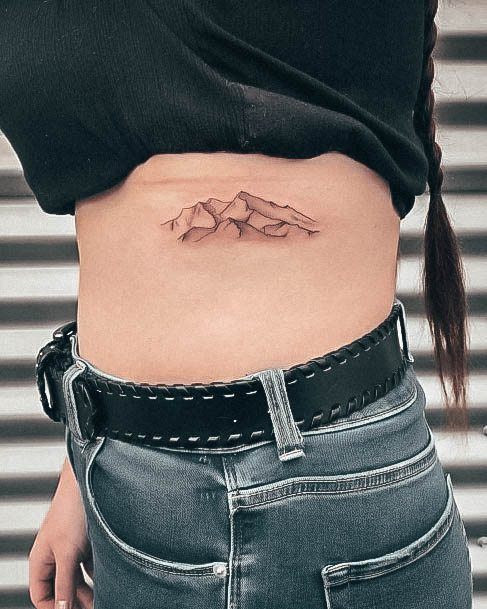 Tattoo Ideas Womens Mountain Design