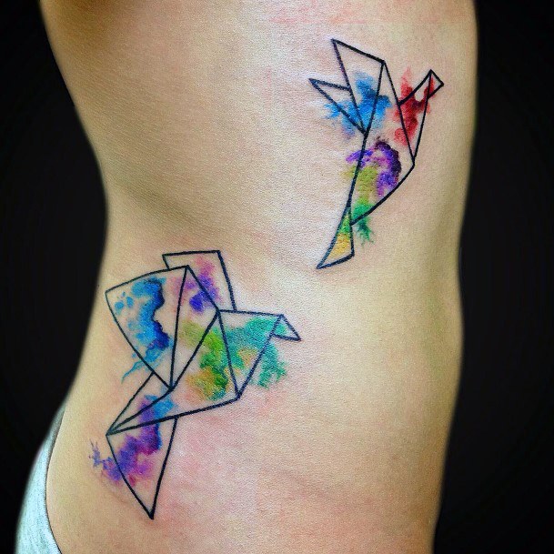 Tattoo Ideas Womens Origami Design