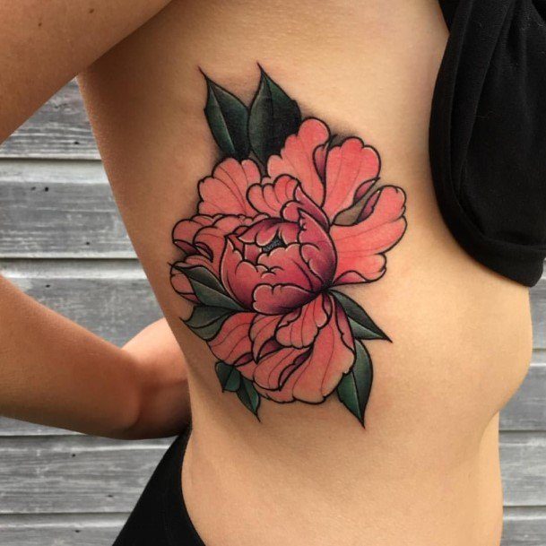 Tattoo Ideas Womens Peony Design