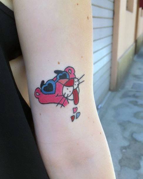 Tattoo Ideas Womens Pink Panther Design