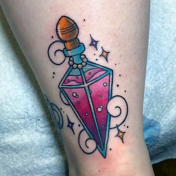 Tattoo Ideas Womens Poison Bottle Design