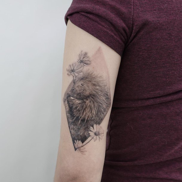 Tattoo Ideas Womens Porcupine Design