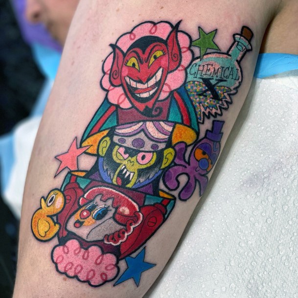 Tattoo Ideas Womens Powerpuff Girls Design