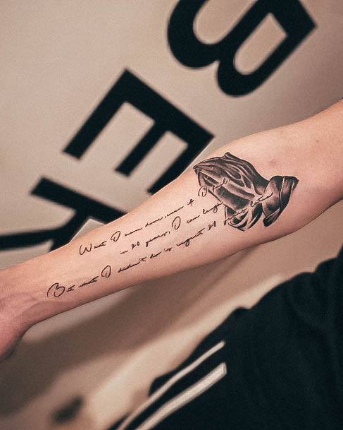 Tattoo Ideas Womens Praying Hands Design