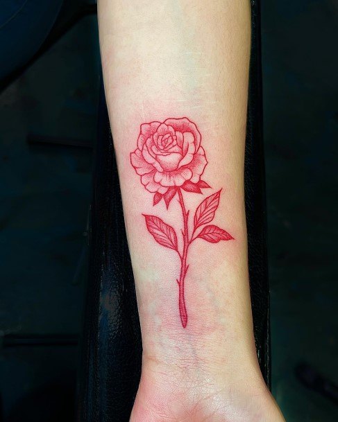 Tattoo Ideas Womens Rose Forearm Design