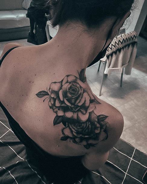 Tattoo Ideas Womens Rose Shoulder Design