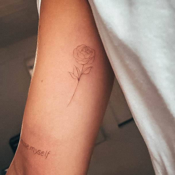 Tattoo Ideas Womens Small Rose Design