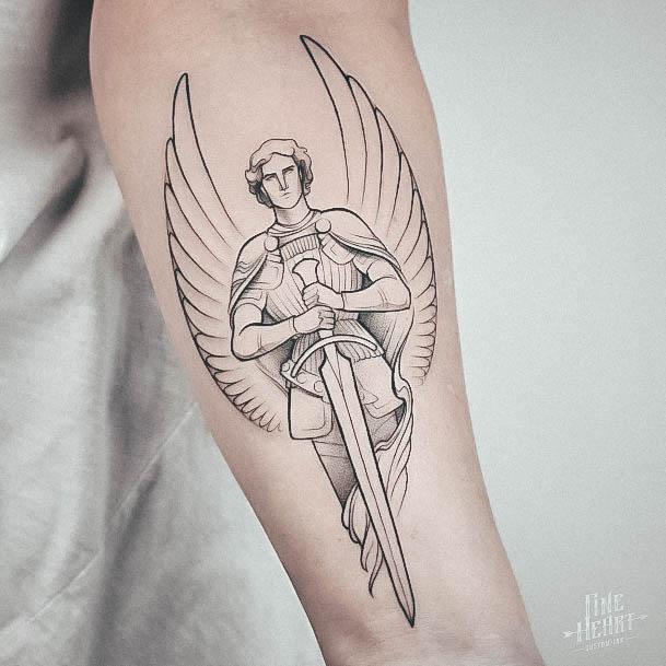 Tattoo Ideas Womens St Michael Design