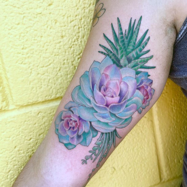 Tattoo Ideas Womens Succulent Design