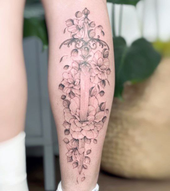 Tattoo Ideas Womens Sword Design