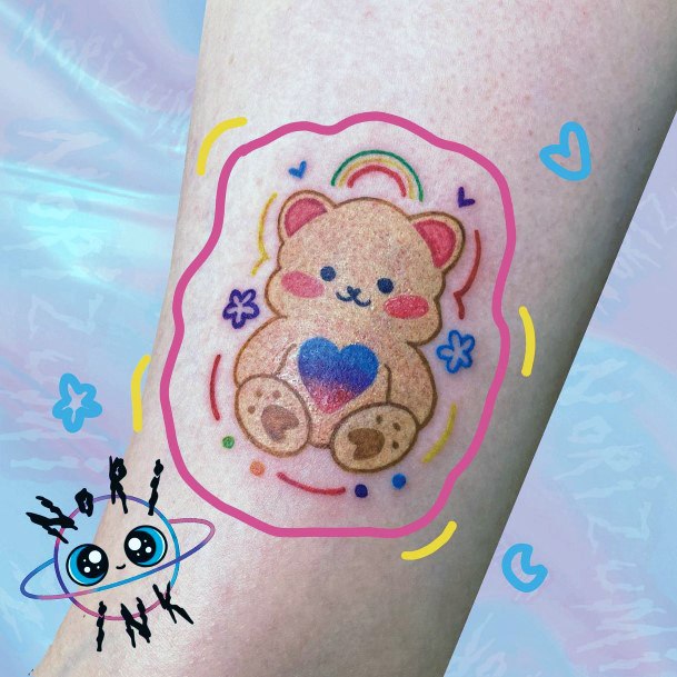 Tattoo Ideas Womens Teddy Bear Design
