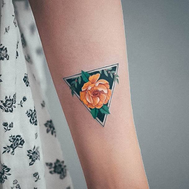 Tattoo Ideas Womens Triangle Design