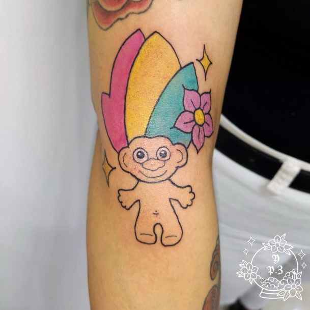 Tattoo Ideas Womens Troll Doll Design