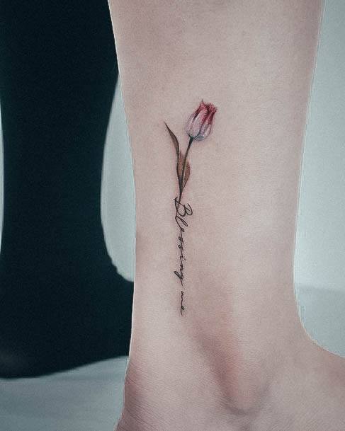 Tattoo Ideas Womens Tulip Design