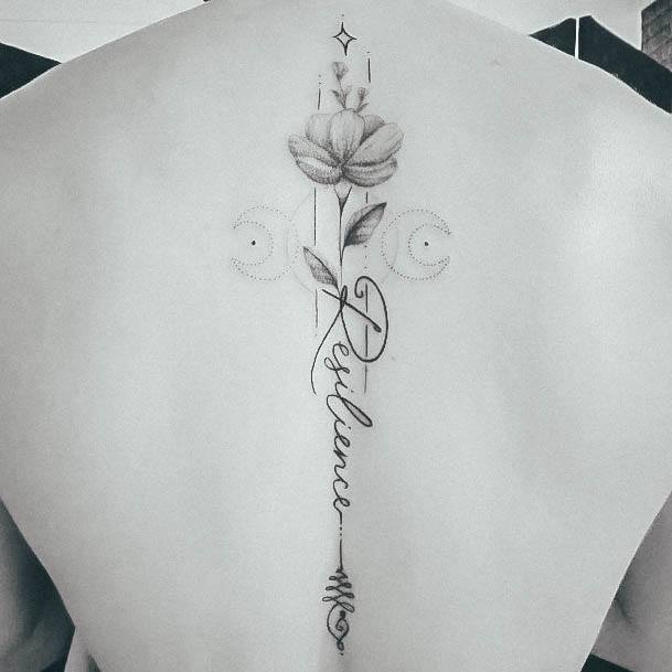 Tattoo Ideas Womens Unalome Design