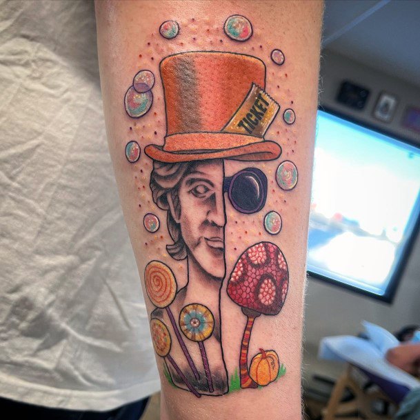 Tattoo Ideas Womens Willy Wonka Design