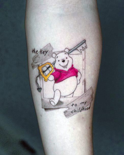 Tattoo Ideas Womens Winnie The Pooh Design