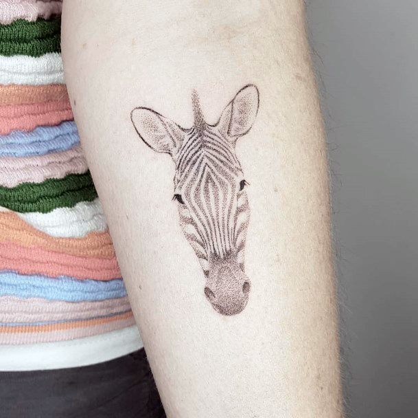 Tattoo Ideas Womens Zebra Design