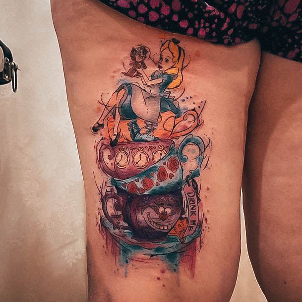 Tattoos Alice In Wonderland Tattoo Designs For Women