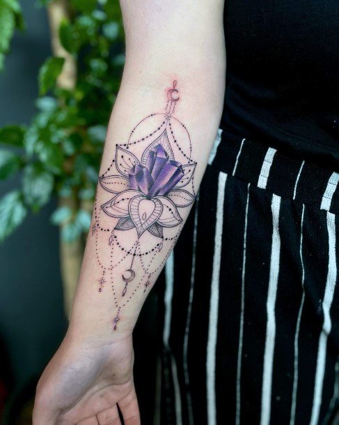 Tattoos Amethyst Tattoo Designs For Women