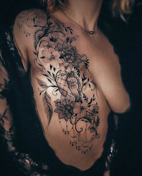 Tattoos Breast Cancer Tattoo Designs For Women