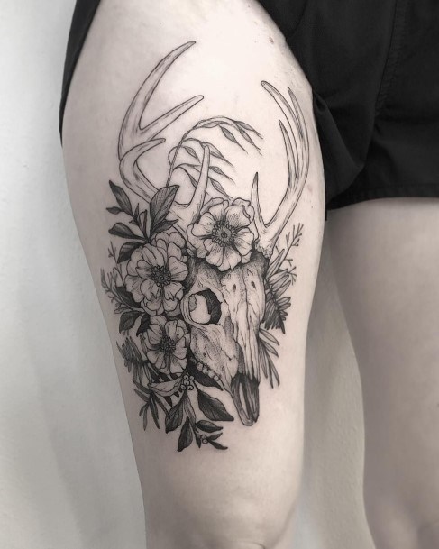 Tattoos Caribou Reindeer Tattoo Designs For Women