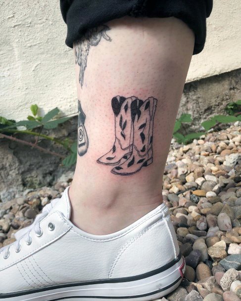 Tattoos Cowboy Boot Tattoo Designs For Women