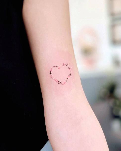 Tattoos Flower Heart Tattoo Designs For Women