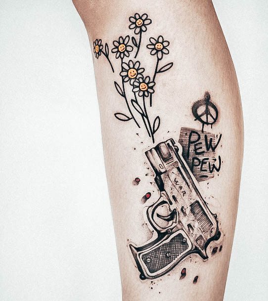 Tattoos Gun Tattoo Designs For Women