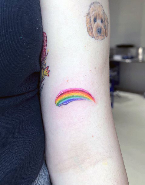 Tattoos Rainbow Tattoo Designs For Women
